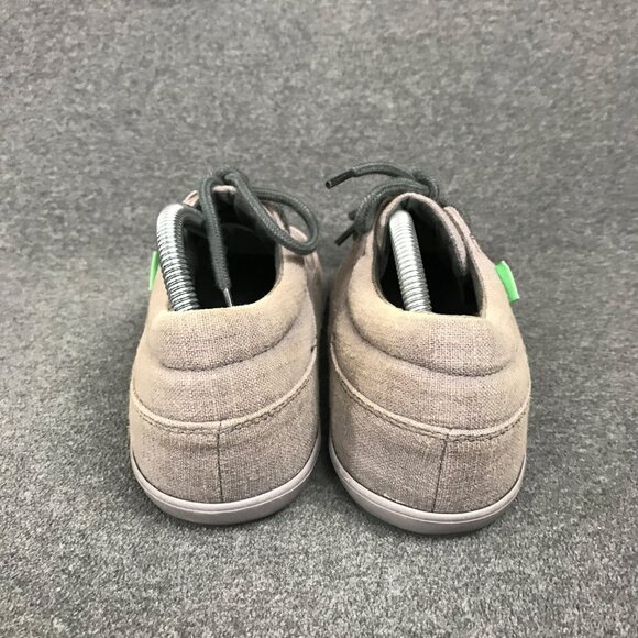 NWOT Sanuk Pick Pocket Lace Sidewalk Surfer Gray Canvas Men’s 13 Hidden Pocket - Picture 4 of 5